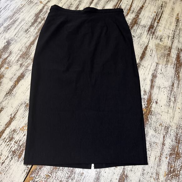 Stop Staring! Rockabilly Black Skirt Pencil Polyester Sz M Celebrity Worn Brand - Picture 1 of 5